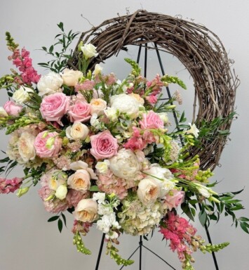 Blessings: Grapevine Wreath Flowers