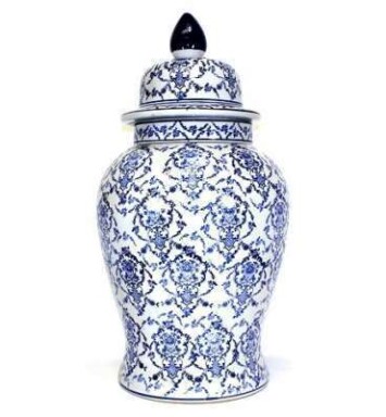 Blue Turkish Pattern Urn