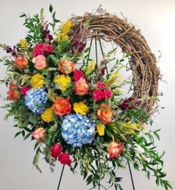 Enduring: Grapevine Wreath Flowers