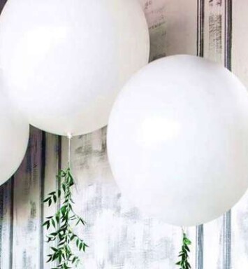 36 inch Round Balloons with Satin Ribbon