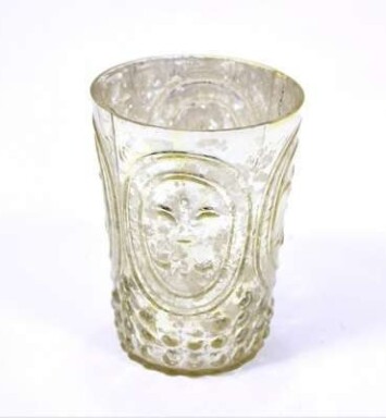 Antique Pattern Mercury Glass Votive